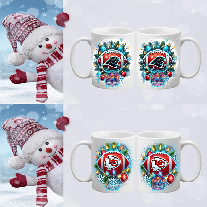 Custom NFL Christmas Mug alternate 1