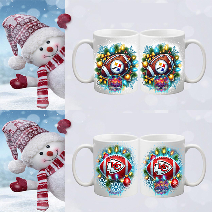 Custom NFL Christmas Mug alternate 2