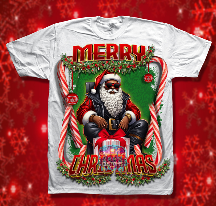 Santa Leather Suit Tee