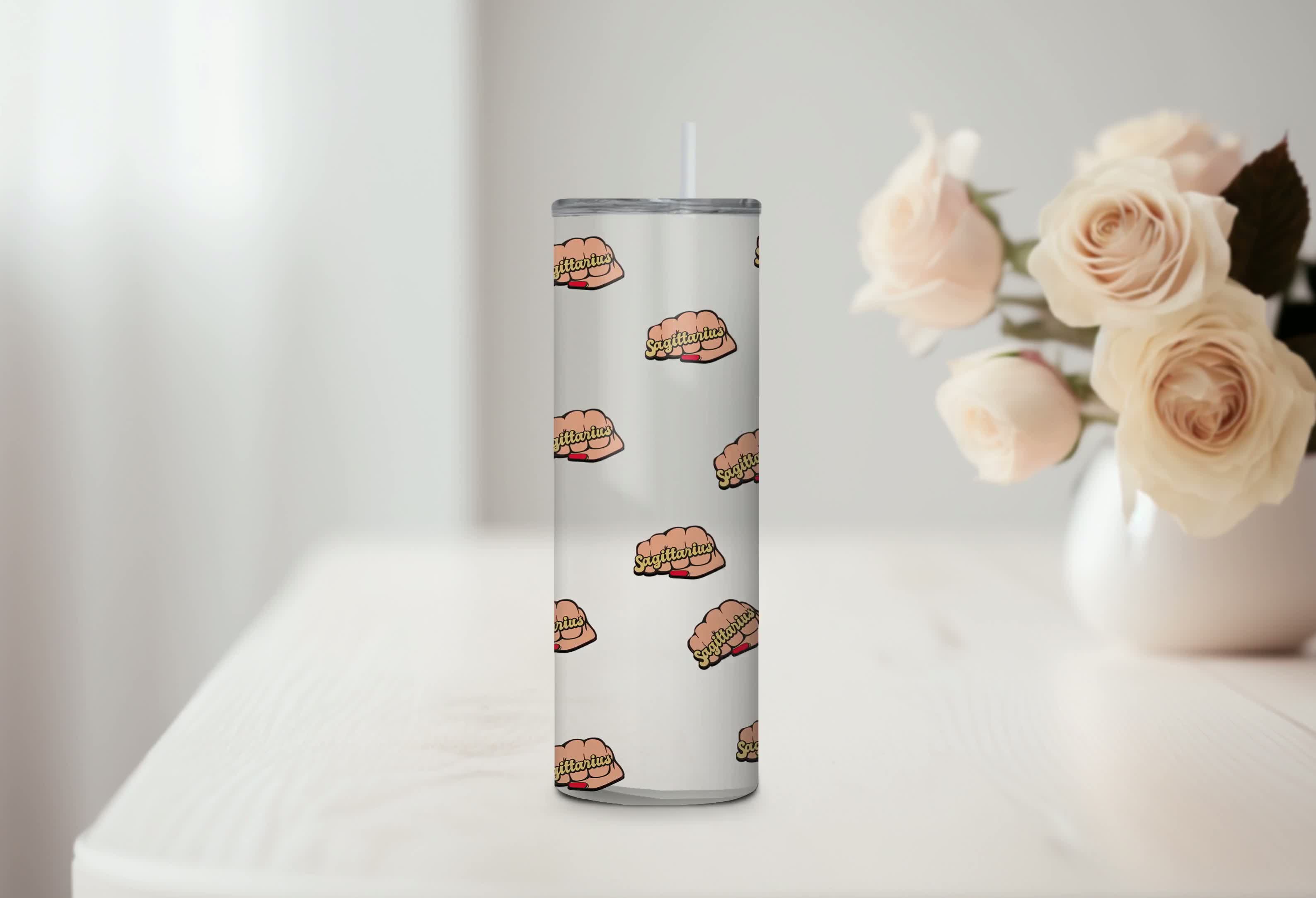 Sagittarius Fist Tumbler